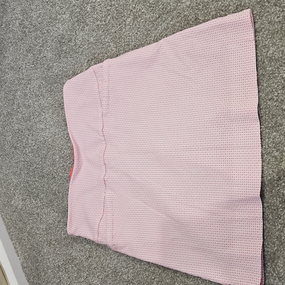 S.C. & CO Ladies' Skort Pull-On, Tummy Control Waistband Red (Coral/White Print) - Picture 6 of 6